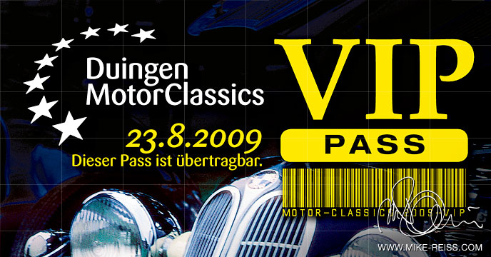 Duingen Motor Classics VIP Pass und Ausweiss