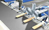 Weinig Finger Joint Animation / Keilzinken Animation HS 120 Weinig HS120 Keilzinken 3D Animation