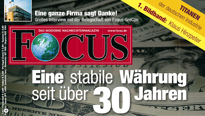 Focus Cover Titelseite mit Klaus Hinzpeter