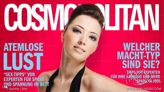 Cosmopolitan Cover Photoshop Beauty Retusche / Cosmopolitan Cover Retouch Retouching
