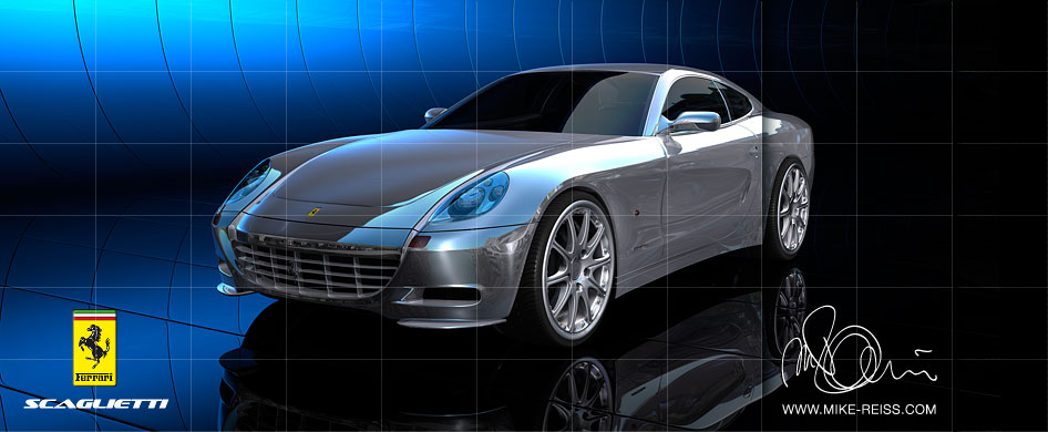 Ferrari Scaglietti Beauty Render in Maxon Cinema4d R11.5 Ferrari Scaglietti Beauty Render in Maxon Cinema4d R11.5