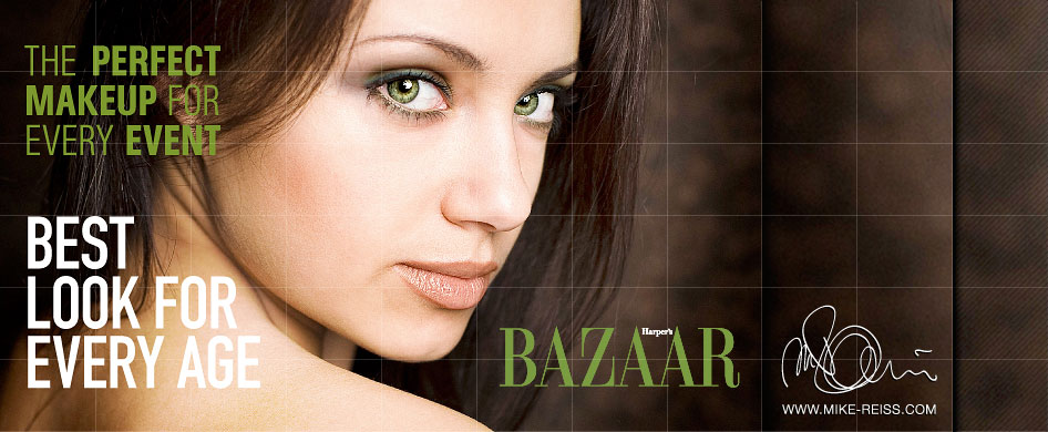 Harpers Bazaar Titel und Cover Retusche