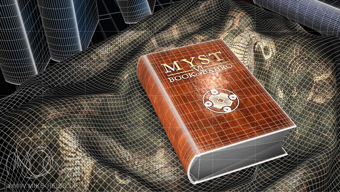 Myst 6 Buch Drahtgitter / Myst 6 Book Wireframe