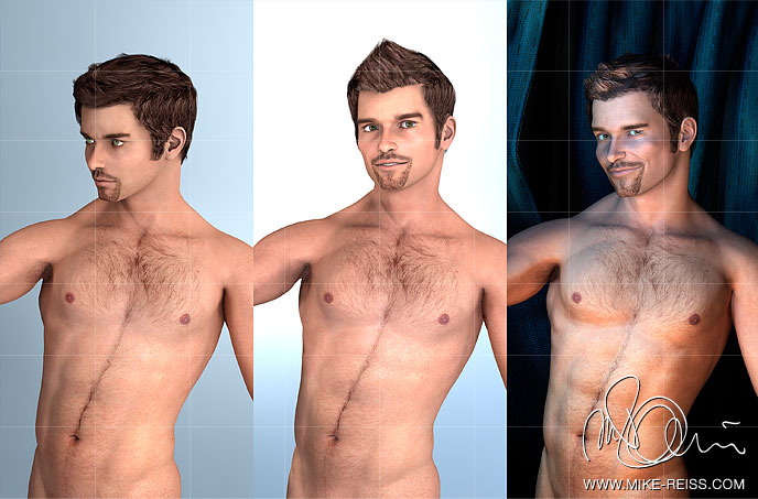3D Mensch / 3D Human Anatomie Anatomical Modell Mesh Render