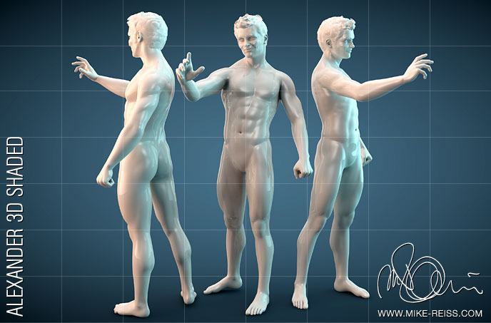 Menschliches 3D Modell eines Mannes