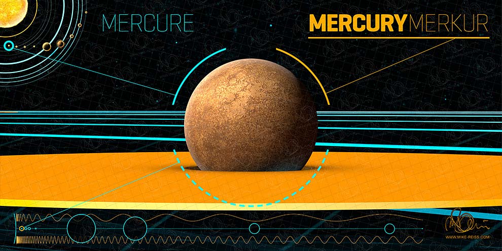 Der Merkur - Ein Planet mit Kratern übersät Der Merkur - Ein Planet mit Kratern übersät