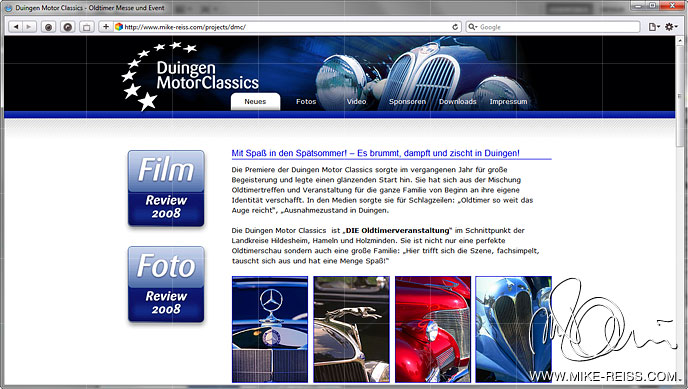 Homepage und Webseiten Design