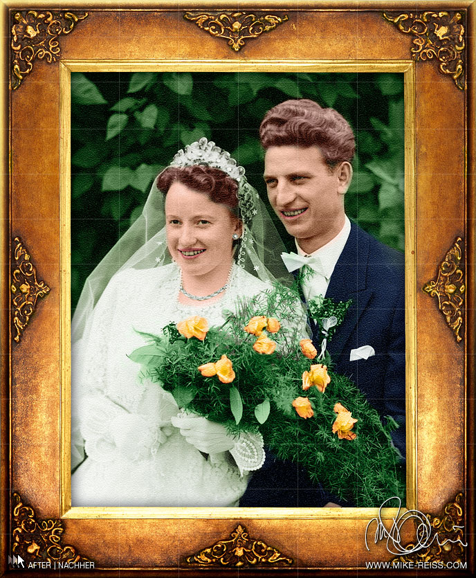 Foto Retusche eines alten Schwarz/Weiß Fotos Foto Retusche eines alten Schwarz/Weiß Fotos
