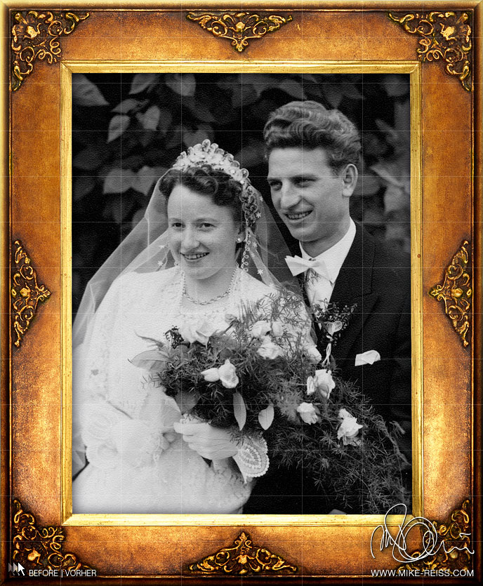 Retouch and colorisation (colorization) of an old Black/Whit foto photograph Retouch and colorisation (colorization) of an old Black/Whit foto photograph