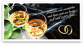 Einladung Hochzeit Karte Weingläser / Invitaion Card Wine Glasses
