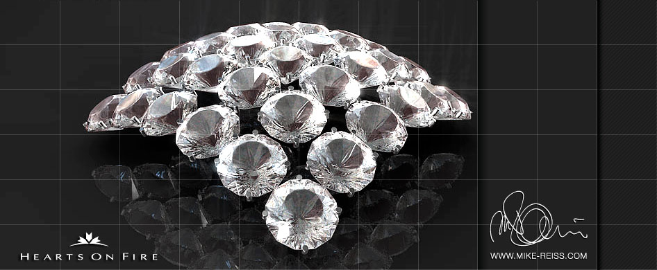 Diamanten und  Brillianten Schliffe als 3D Visualisierung